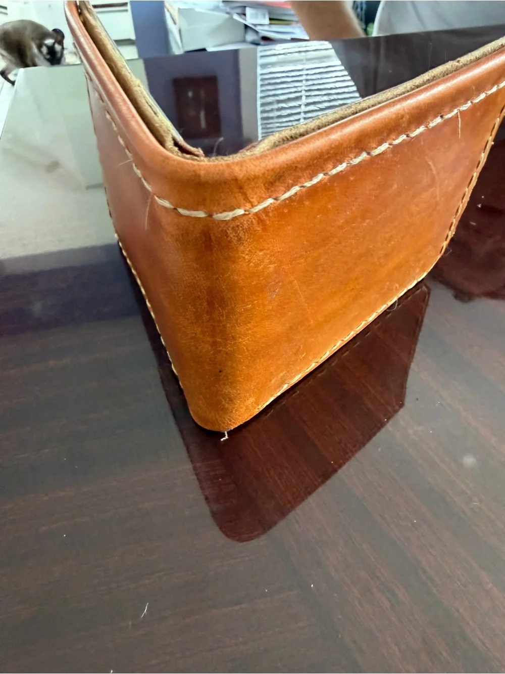 Classic Tan Leather hand crafted Wallet